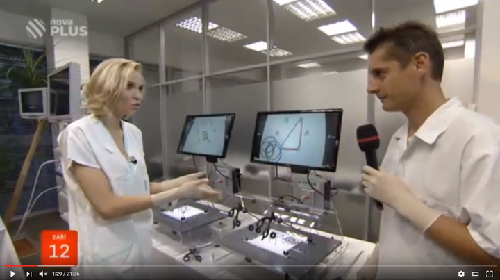 Laparoscopic trainers Abc-lap on TV Nova